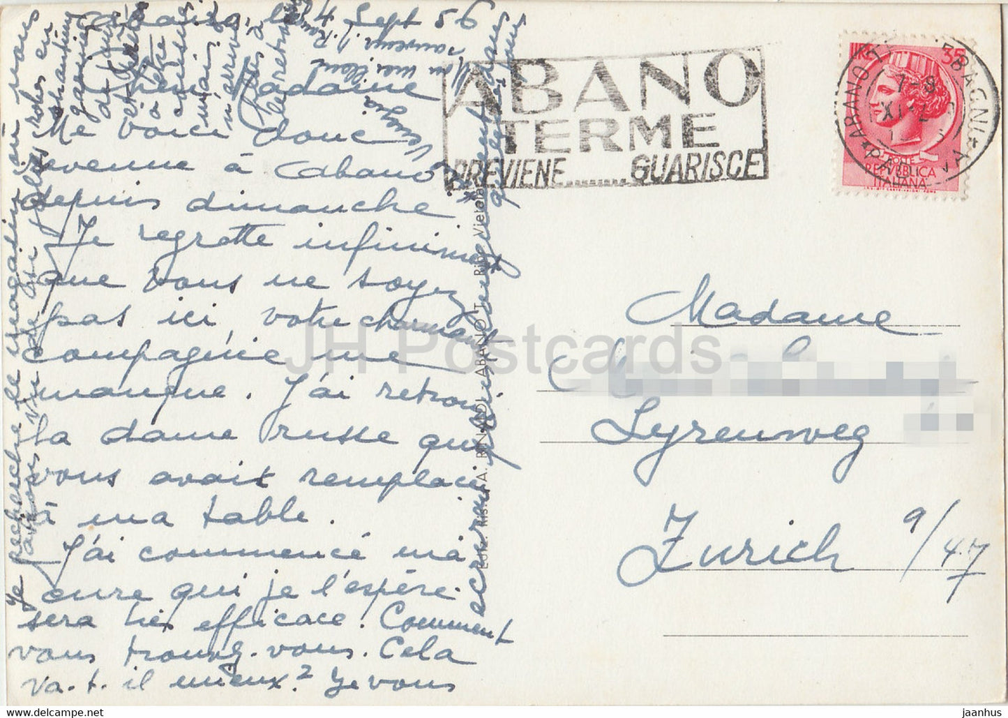 Abano Terme - Ingresso alla Sorgente Montirone - Entrance to the Montirone spring - 63 - Italy - used