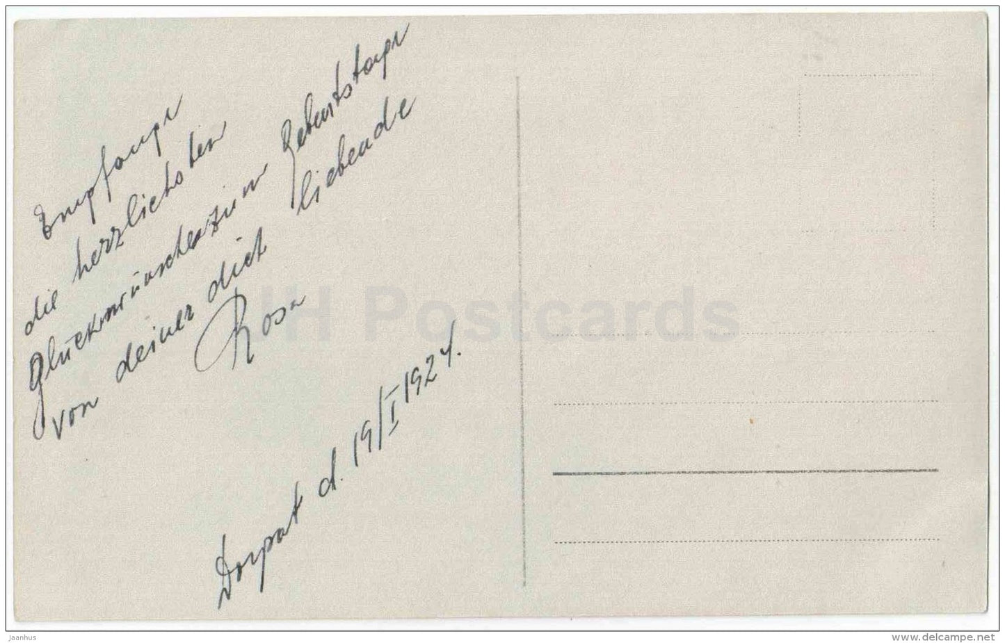 movie actress Edith Posca - film - 3071 - Germany - used in Estonia 1924 Tartu - JH Postcards