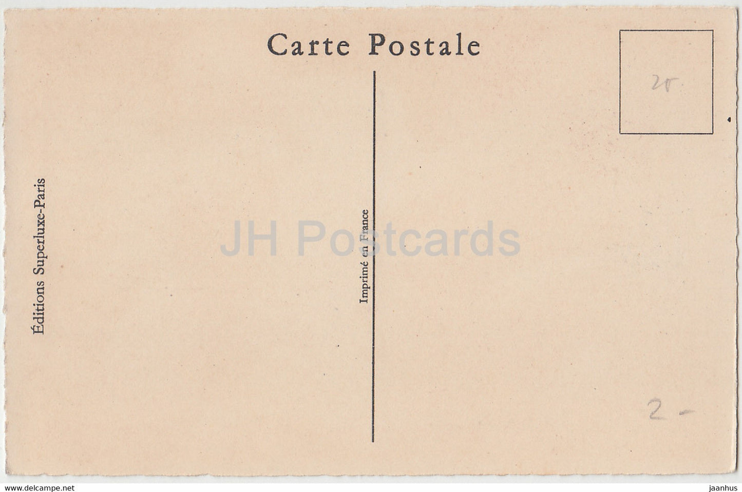 Girl - Superluxe Paris - old postcard - France - unused