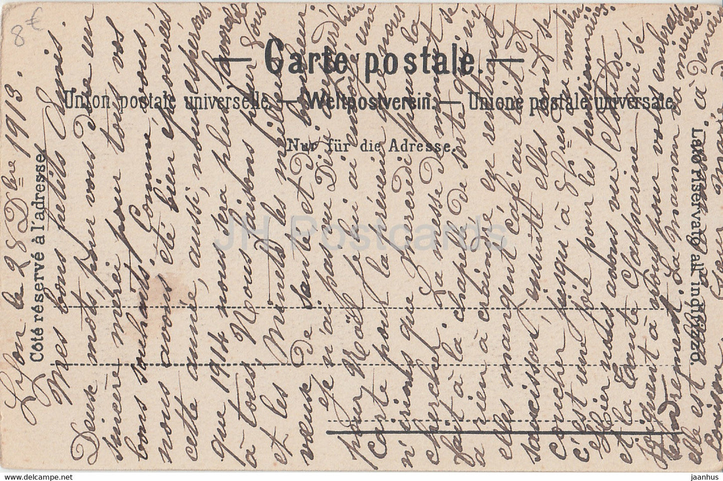 Meillerie - Lac Leman - Segelboot - 5275 - alte Postkarte - 1913 - Frankreich - gebraucht