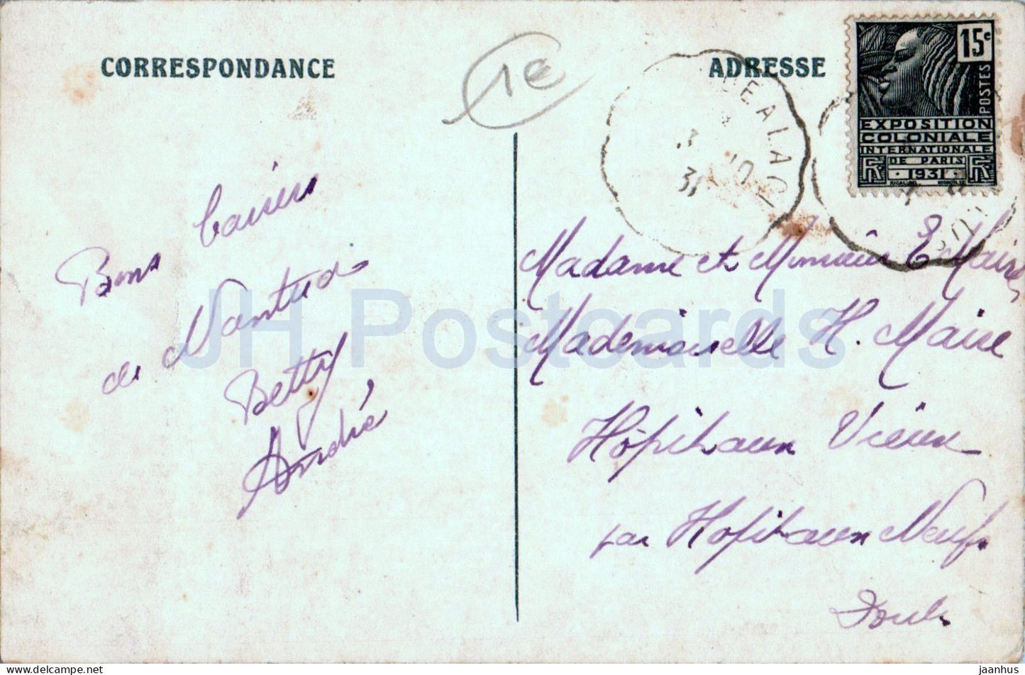 Une vue du Lac - Au fond perspective de Nantua - 2 - carte postale ancienne - 1931 - France - oblitéré