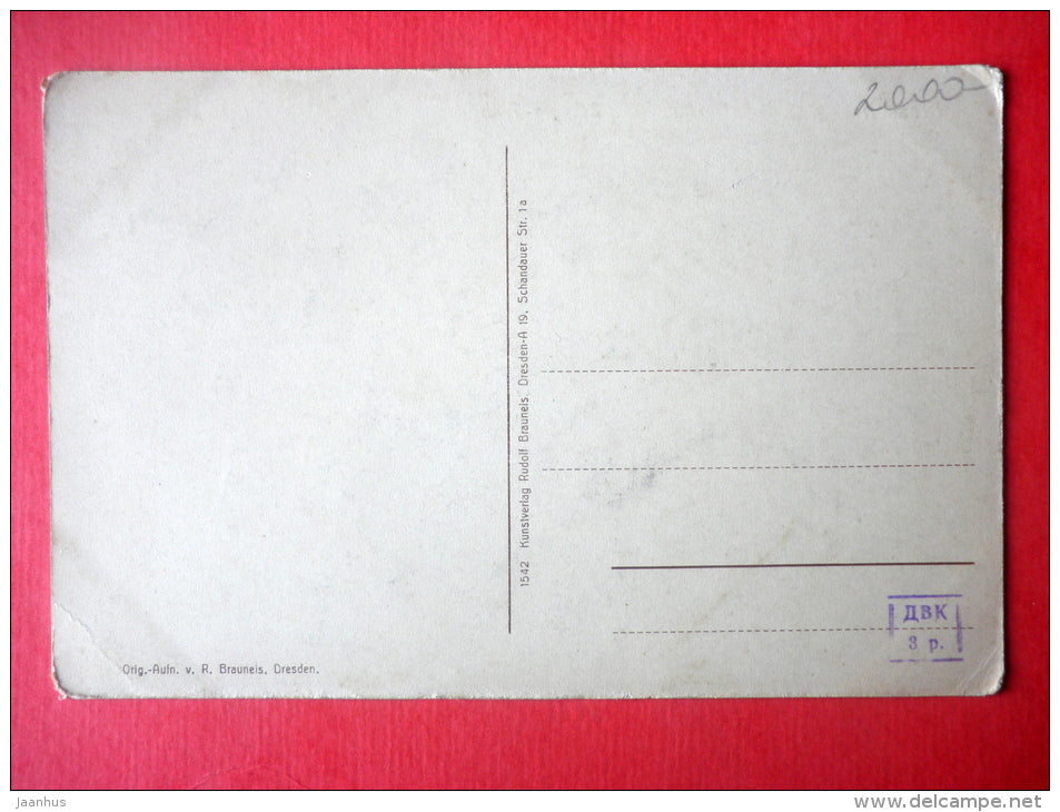 Zwinger-Teich - Zwingerteich - Dresden - 1542 - old postcard - Germany - unused - JH Postcards