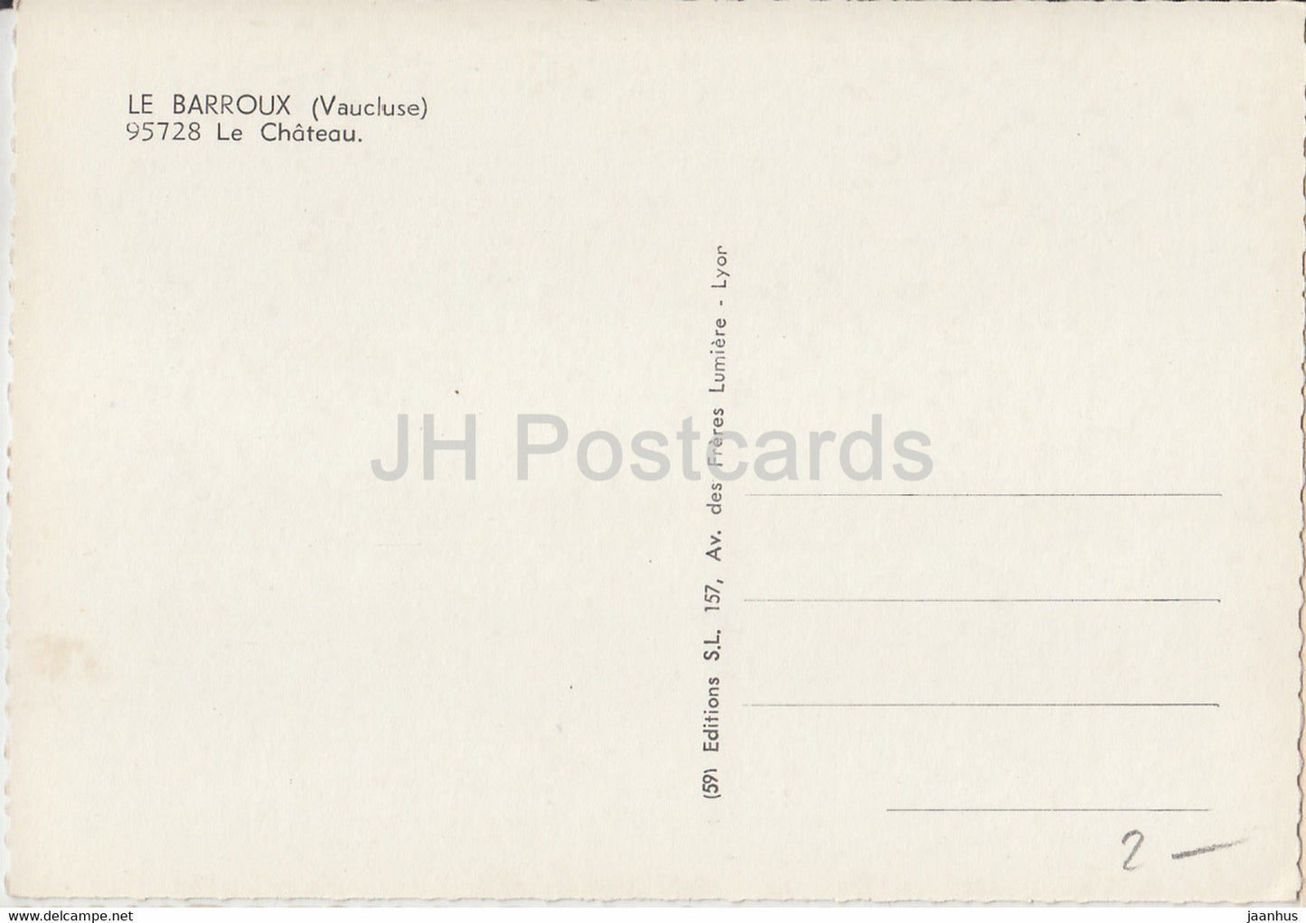 Le Barroux - Le Chateau - 95728 - Schloss - Frankreich - unbenutzt