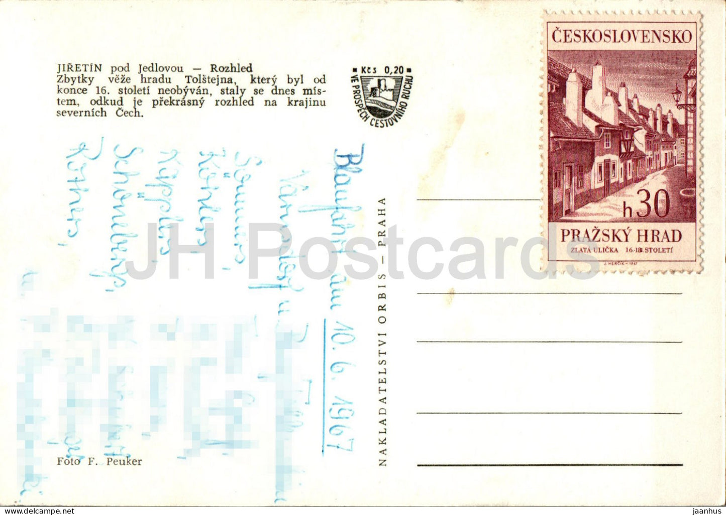 Jiretin pod Jedlovou - Rozhled - Ansicht - 1967 - Tschechische Republik - Tschechoslowakei - gebraucht