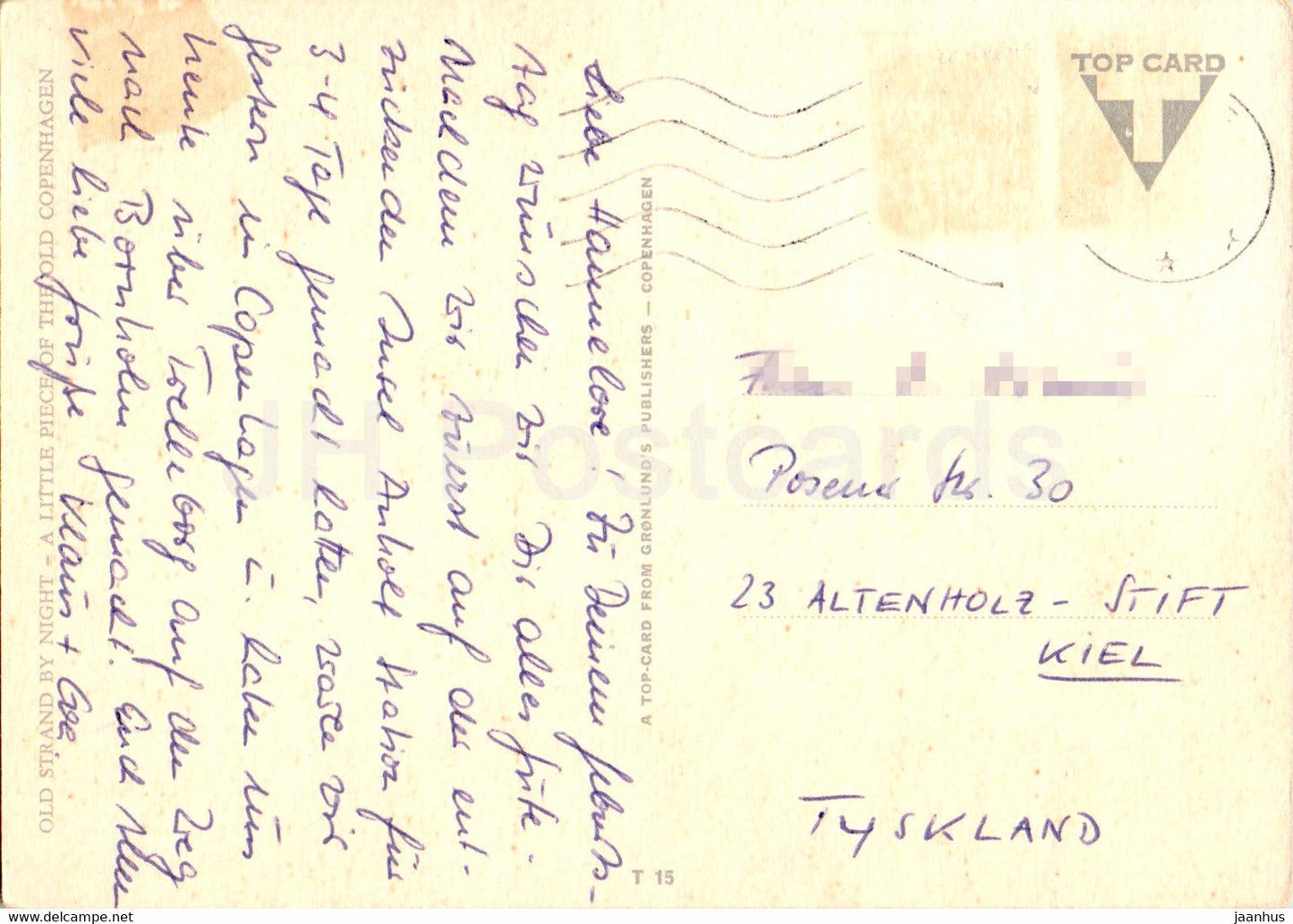 Copenhagen - Kopenhagen - Old Strand by Night - T 15 - Denmark - used