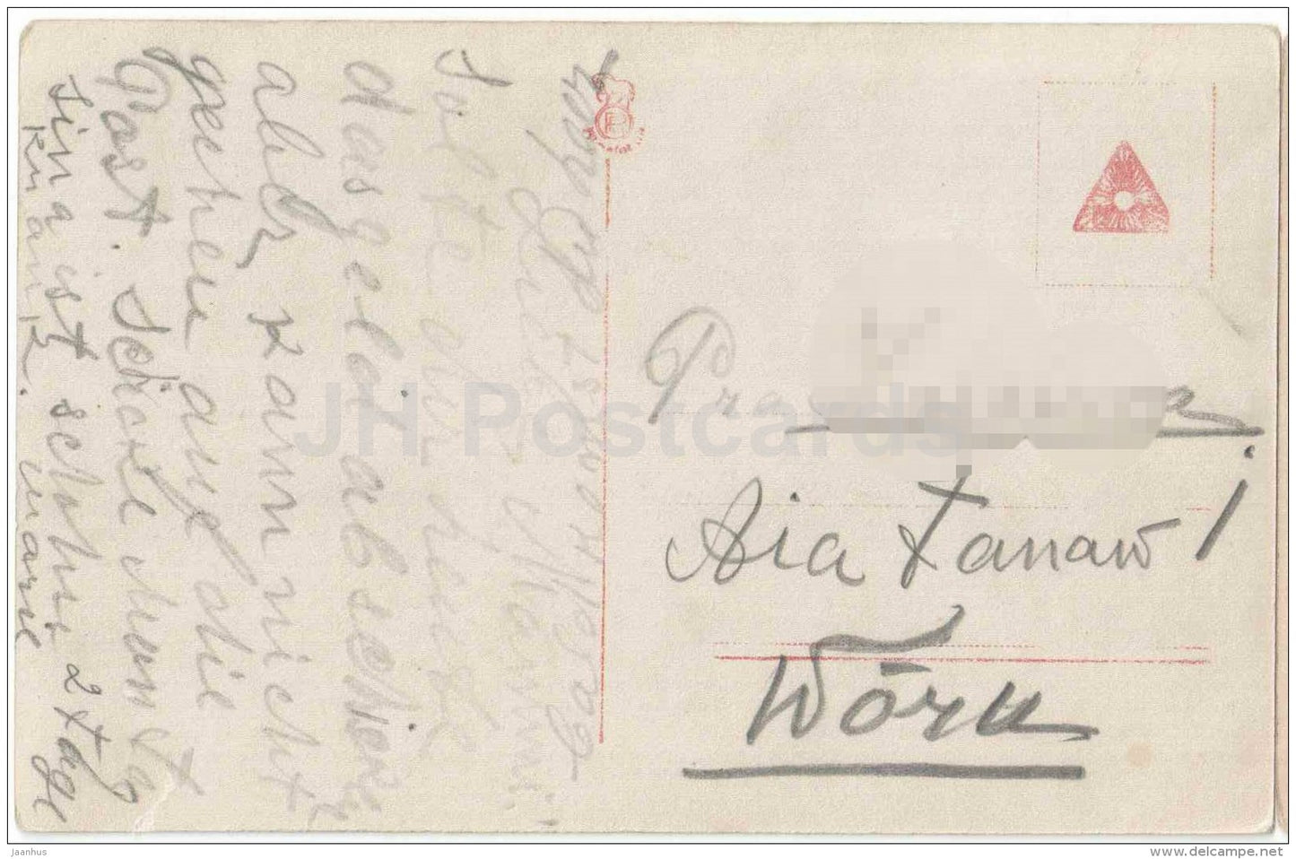 Ria Jende - movie actress - Ross verlag - 264/3 - circulated in Estonia Tallinn 1920s - JH Postcards