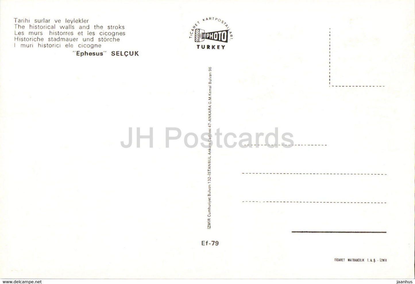 Ephesus - The Historical Walls and the storks - birds - ancient world - Photo - Turkey - unused