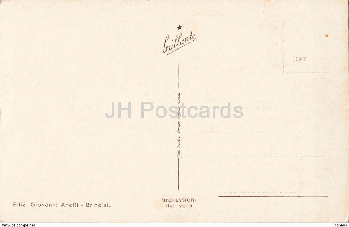 Brindisi - Fontana Monumentale - old postcard - Italy - unused