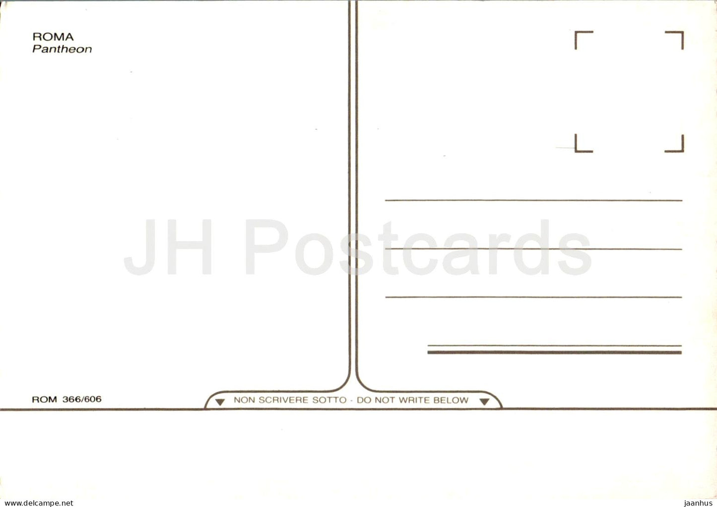 Roma - Rome - Pantheon - ancient world - 366/606 - Italy - unused