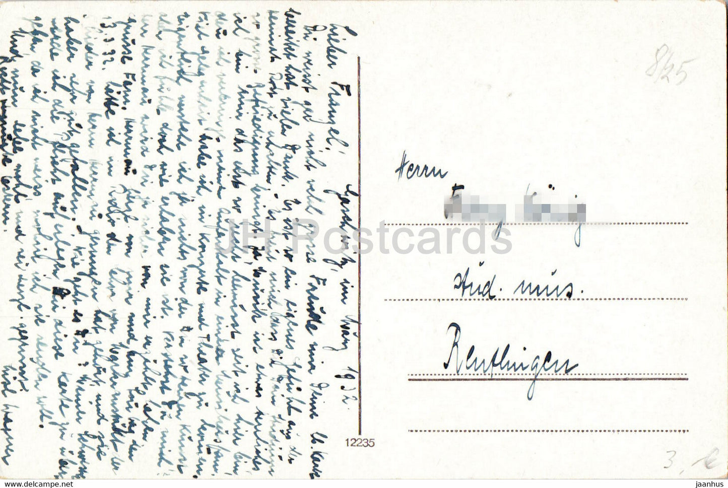 Leipzig - Gewandhaus - concert hall - 12235 - old postcard - 1932 - Germany - used