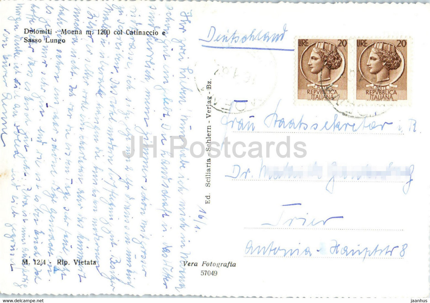 Dolomiti - Moena - Catinaccio - Sasso Lungo - Italy - used