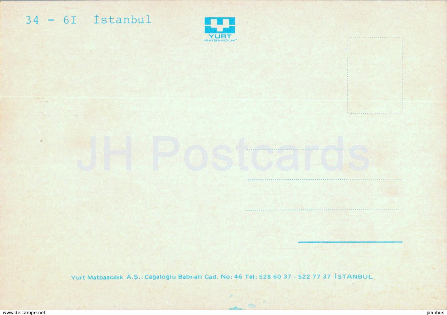 Istanbul - general view - 34-61 - Turkey - unused