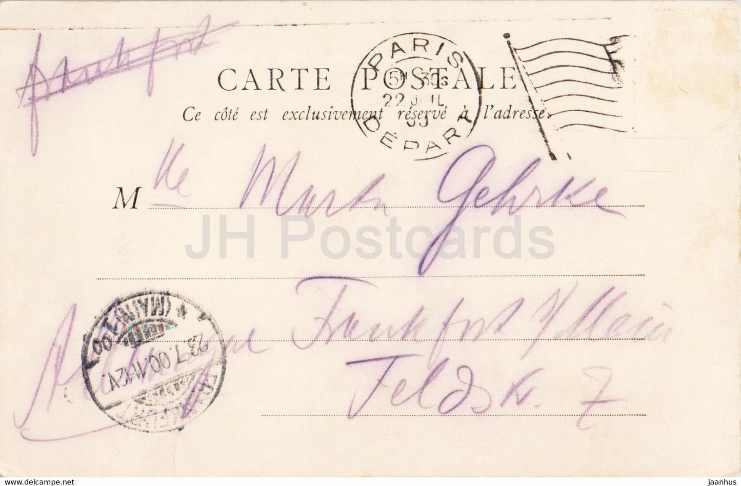 Paris - Exposition Universelle de 1900 - Pont d'Iena et Palais Trocadéro - carte postale ancienne - 1900 - France - occasion