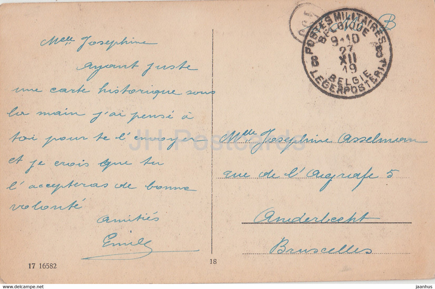 Aachen - Jagdschloss Kaiser Karls des Grossen - old postcard - 1919 - Germany - used