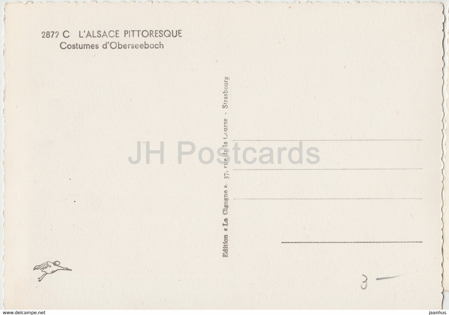 L'Alsace Pittoresque - Kostüme d'Oberseebach - Volkstrachten - Frankreich - unbenutzt