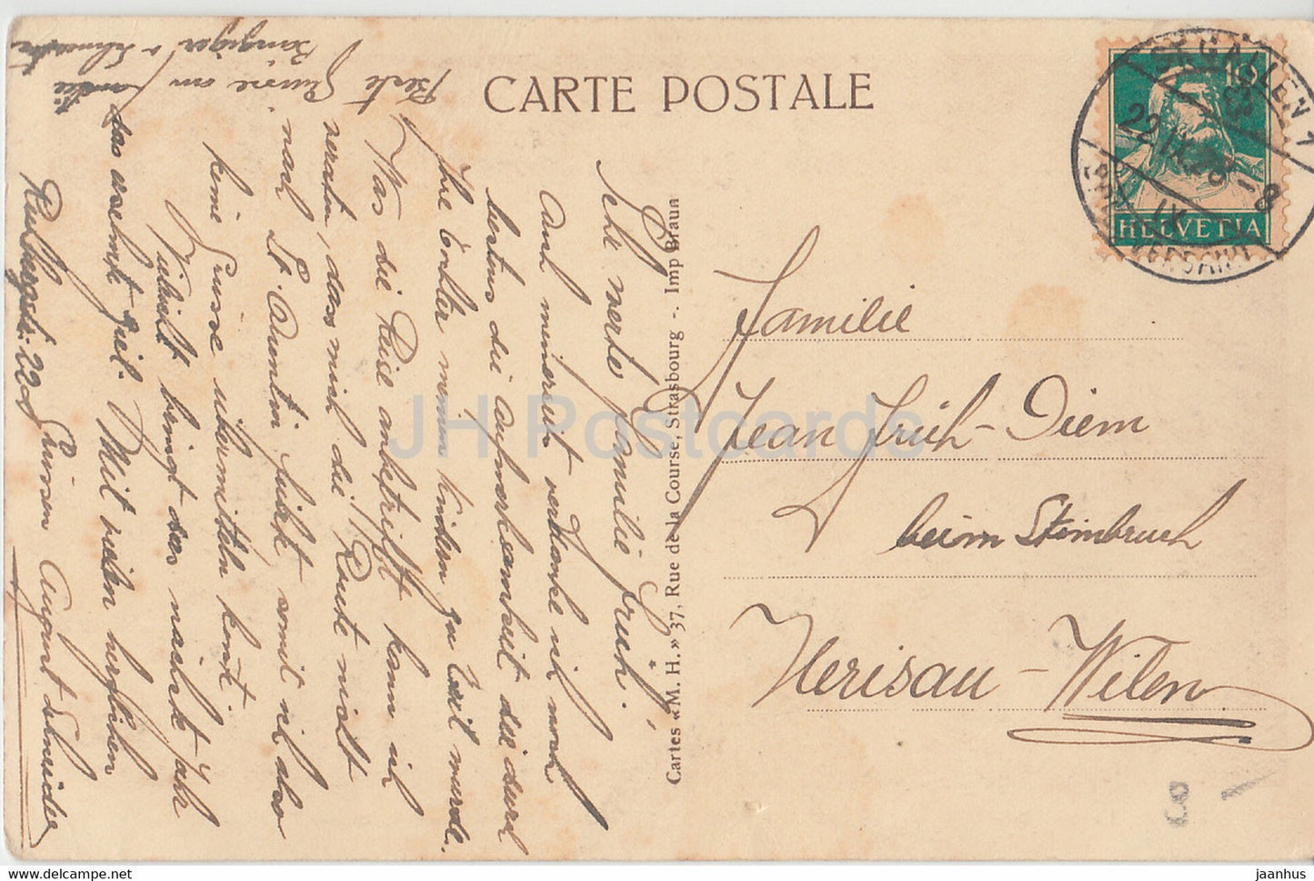 Belfort - Le Lion - Ceuvre de Bartholdi - old postcard - 1928 - France - used