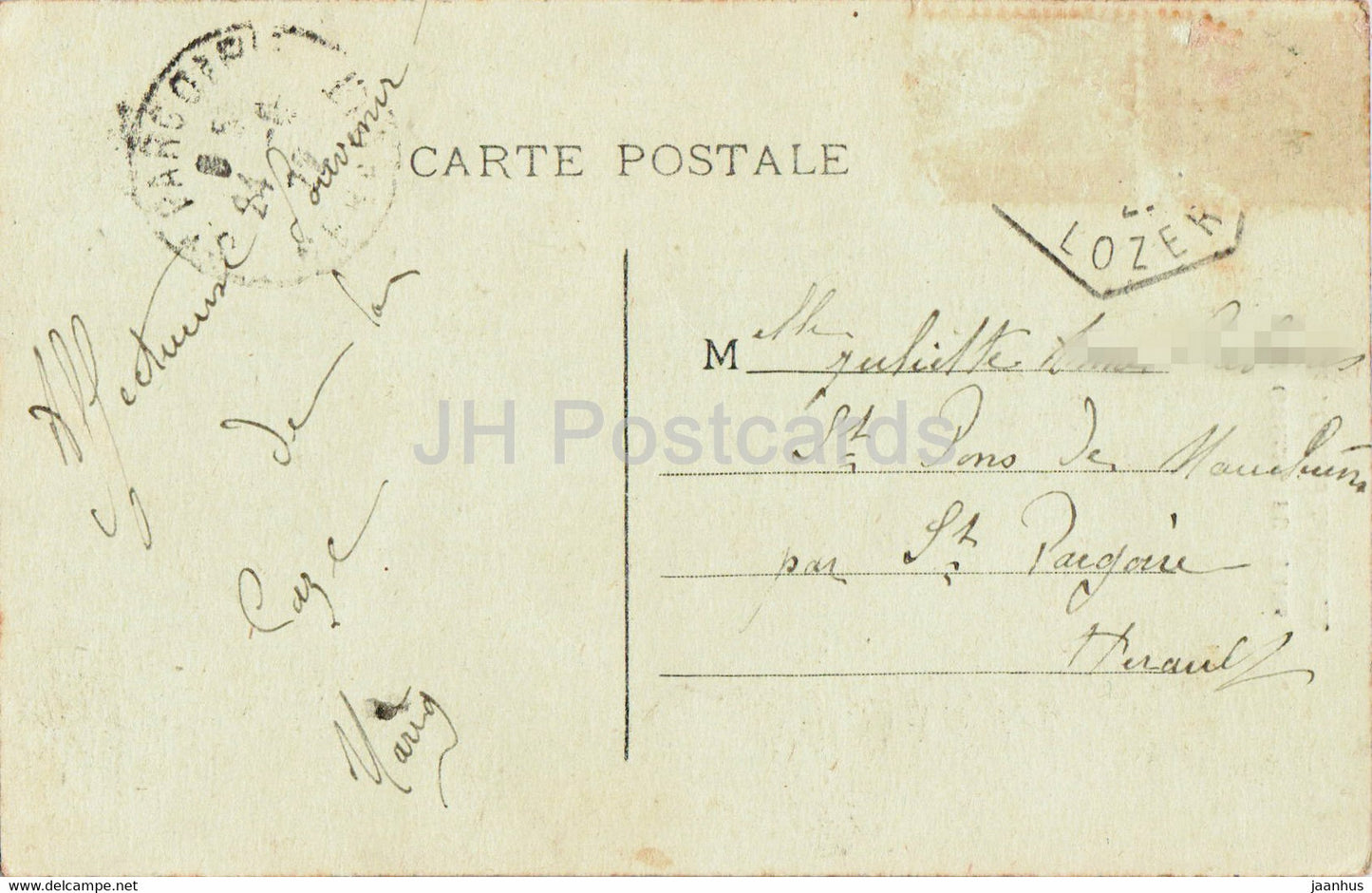 Gorges du Tarn - Chateau de la Caze - 365 - castle - old postcard - France - used