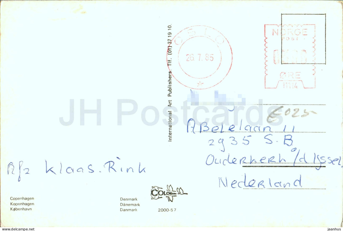 Copenhague - Kobenhavn - église - Place de l'Hôtel de Ville - multiview - 2000-57 - 1985 - Danemark - utilisé