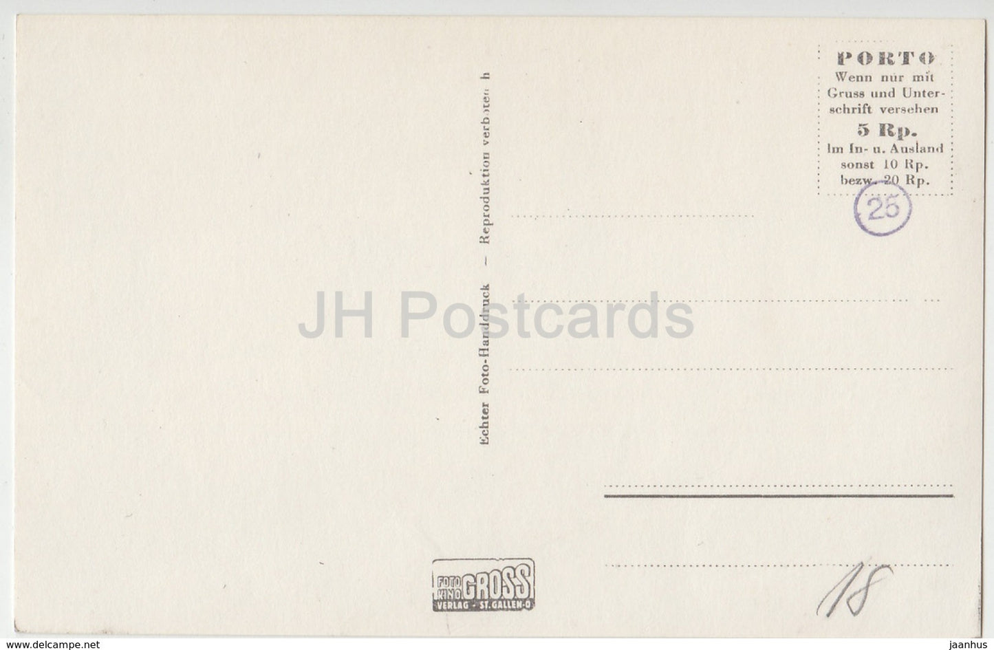 Weinfelden - Rathaus - mairie - 10354 - Suisse - carte postale ancienne - inutilisée