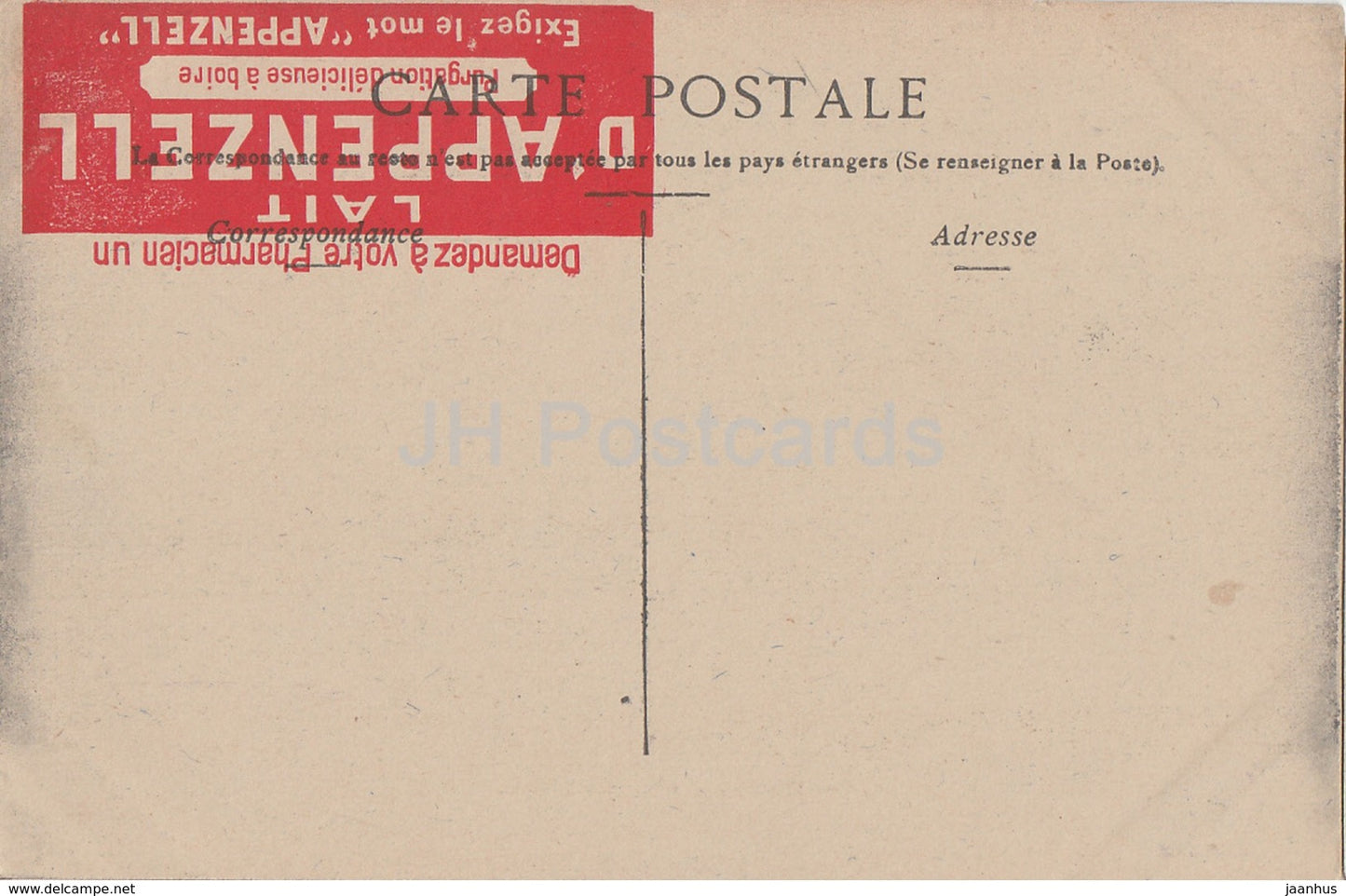 Toulouse - Vue Generale - Lait d'Appenzell - old postcard - France - unused