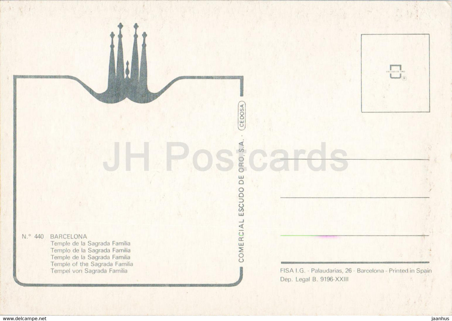Barcelone - Temple de la Sagrada Familia - temple - 440 - Espagne - inutilisé
