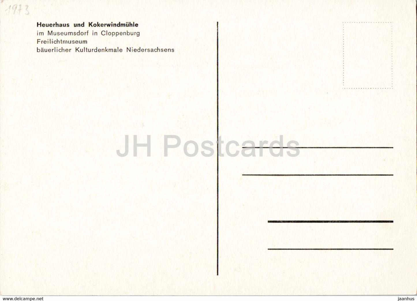 Heuerhaus und Kokerwindmuhle im Museumsdorf in Cloppenburg - windmill - Germany - unused