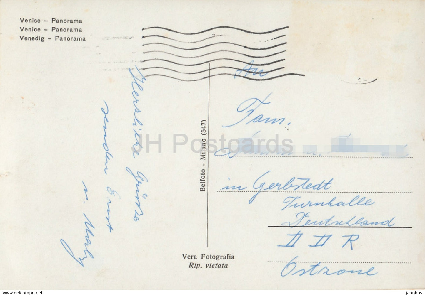 Venezia - Venice - panorama - Italy - 1963 - used