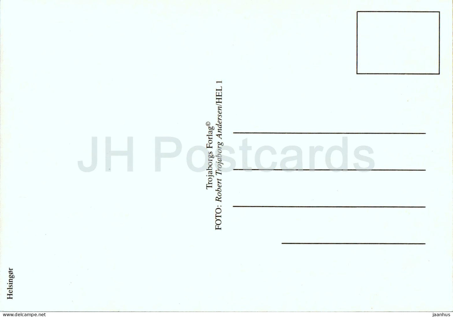 Helsingor - street view - castle - ship Betula - multivew - HEL 1 - Denmark - unused