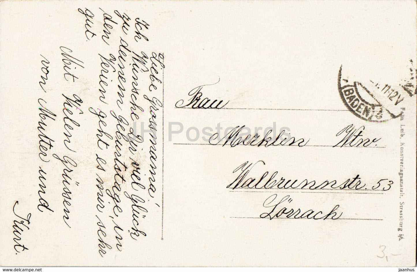 Badenweiler - carte postale ancienne - Allemagne - occasion