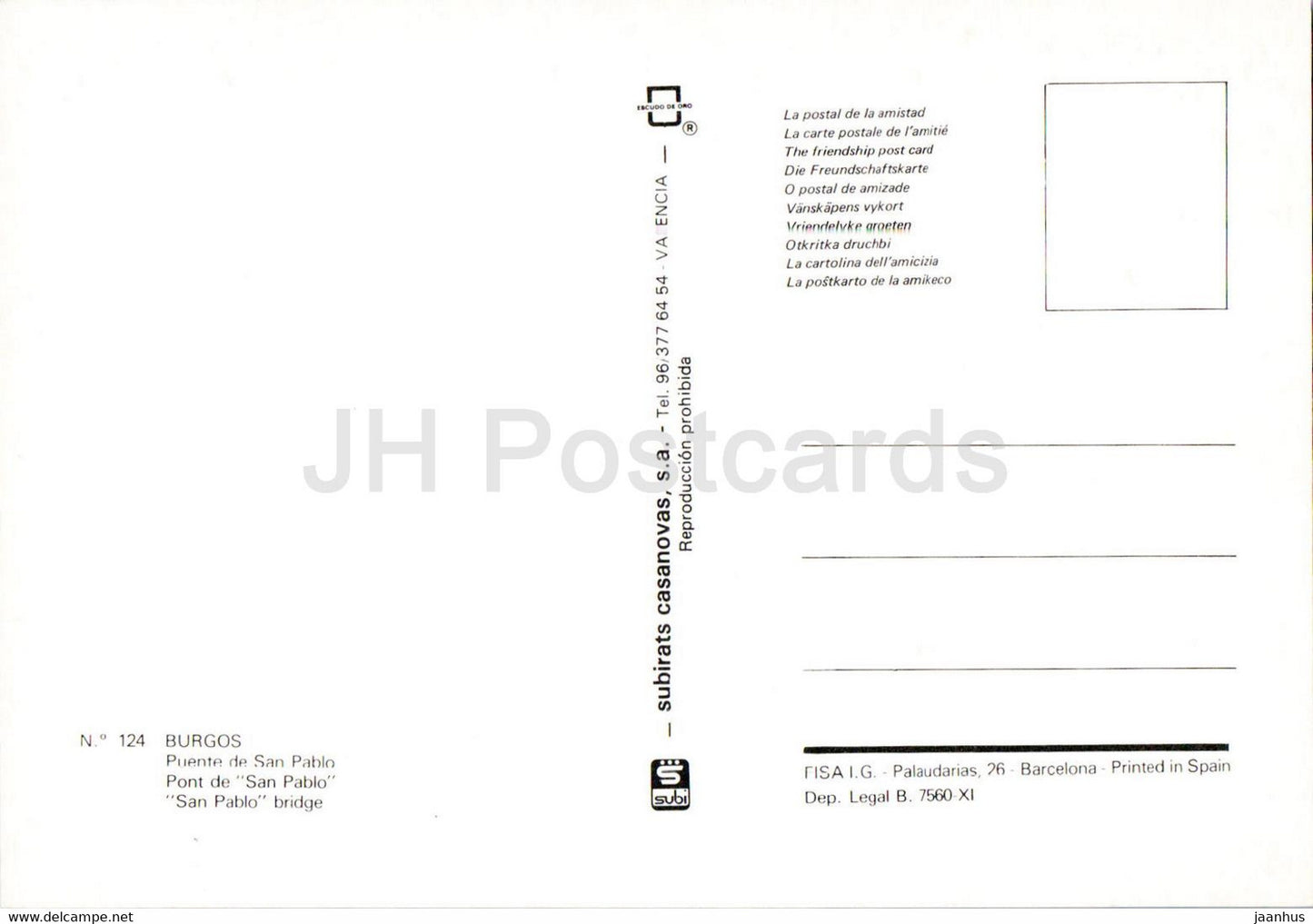 Burgos - Puente de San Pablo - pont - 124 - Espagne - inutilisé