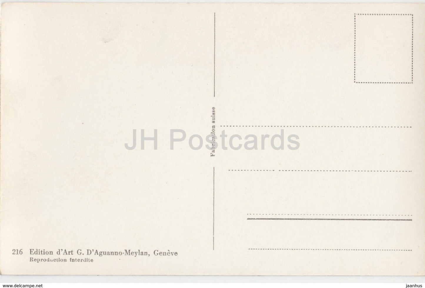 Genf - Genf - Pont du Mt. Blanc - Tours de St. Pierre - Le Saleve - Straßenbahn - 216 - Schweiz - alte Postkarte - unbenutzt