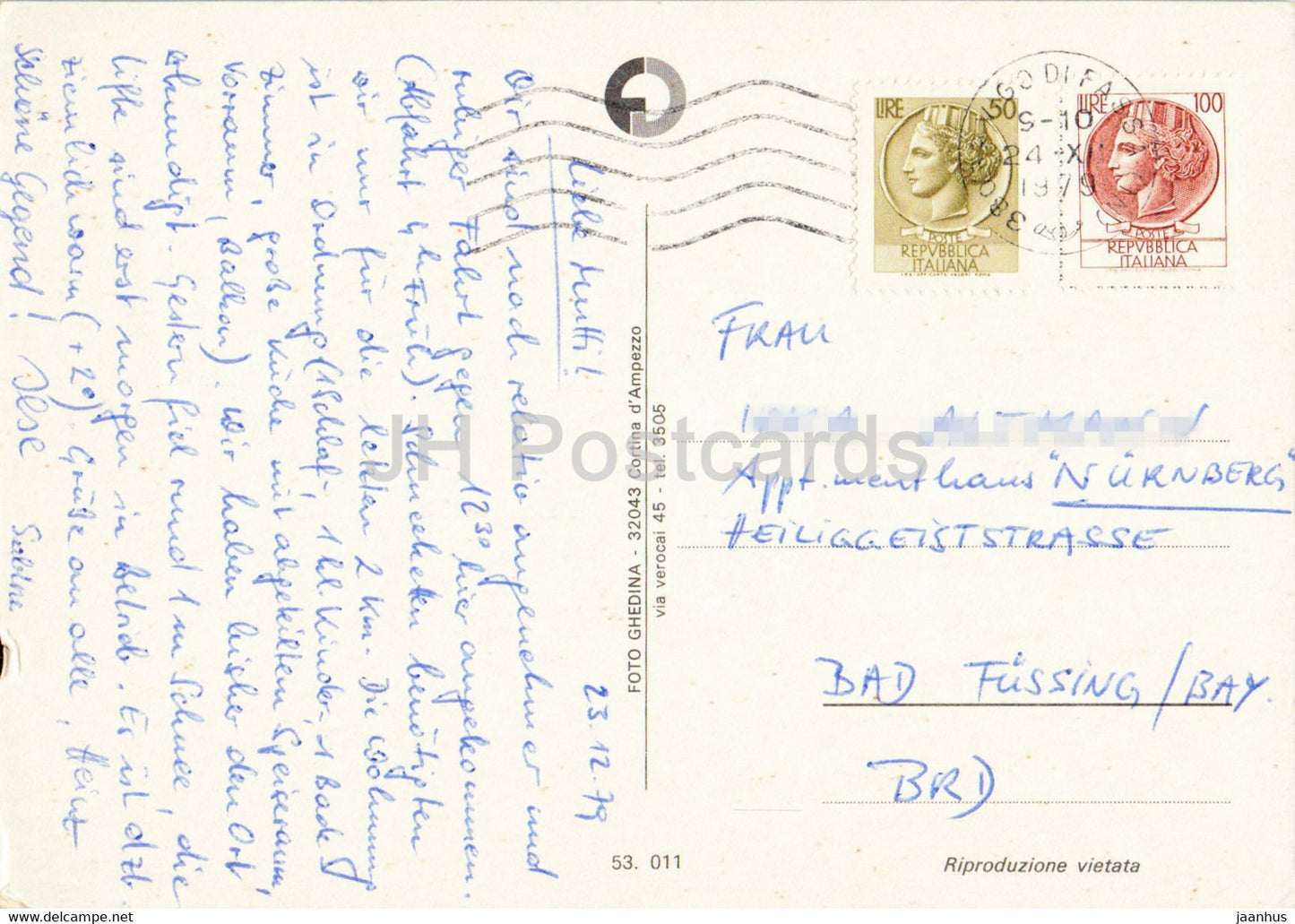 Vigo di Fassa - Ciampedie - téléphérique - ski alpin - 1979 - Italie - occasion