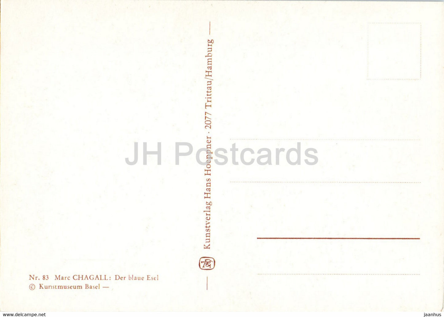 Gemälde von Marc Chagall – Der Blaue Esel – Tiere – Französische Kunst – Deutschland – unbenutzt
