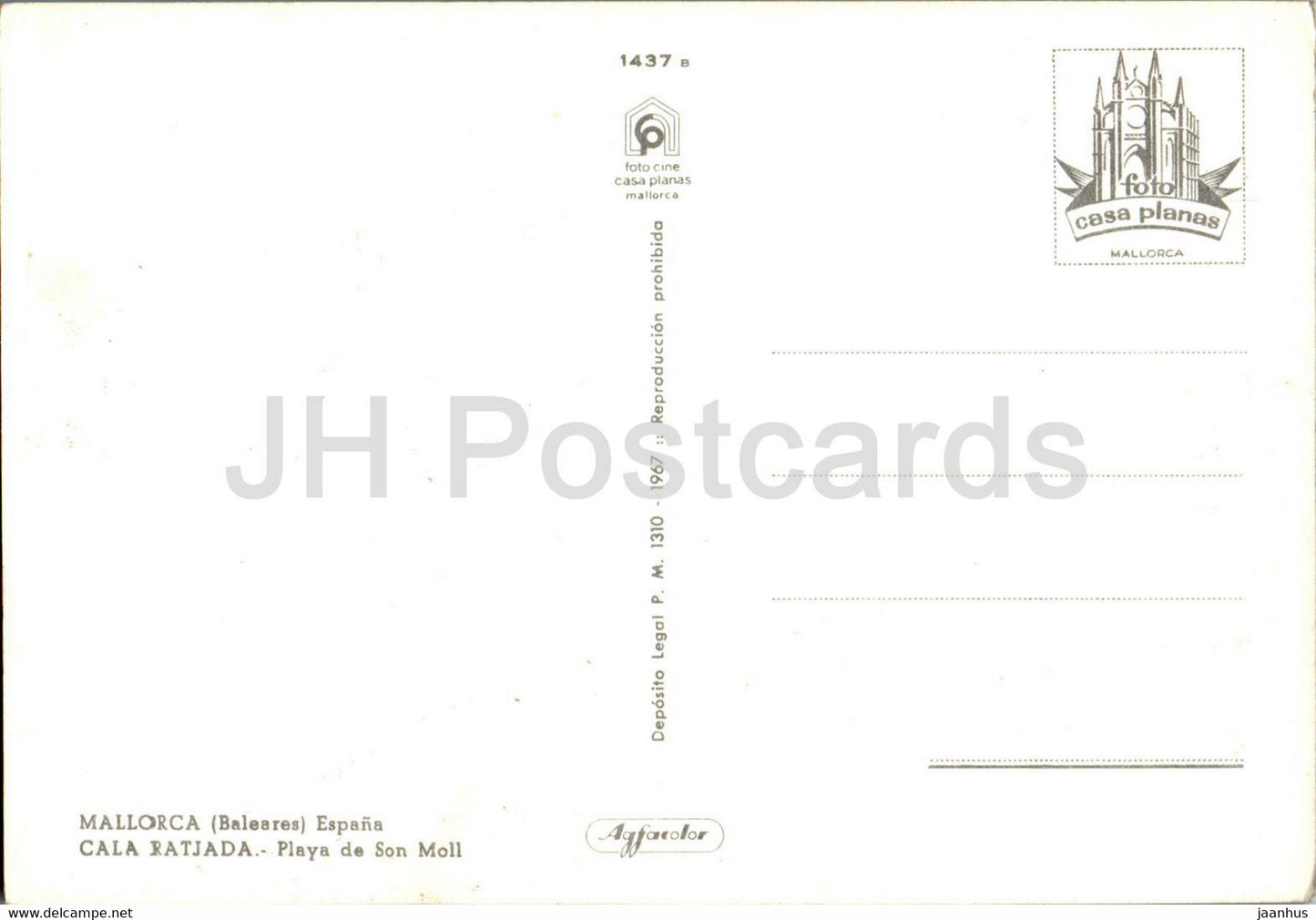 Cala Ratjada - Playa de Son Moll - beach - Mallorca - 1437 - Spain - unused