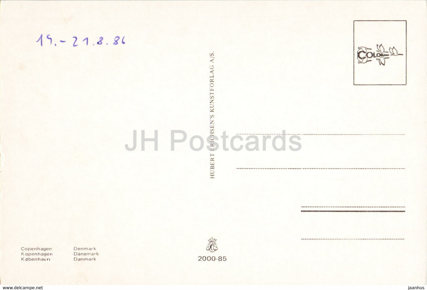 Copenhagen - multiview - Hubert Erichsen - 2000-85 - 1986 - Denmark - used