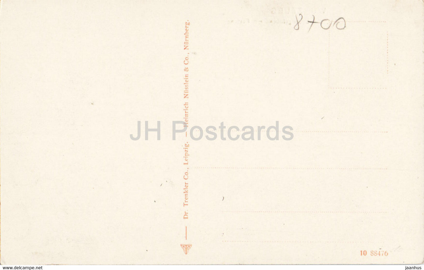 Wurzburg - Ludwigsbrucke mit Festung - lion - sculpture - bridge - old postcard - Germany - unused