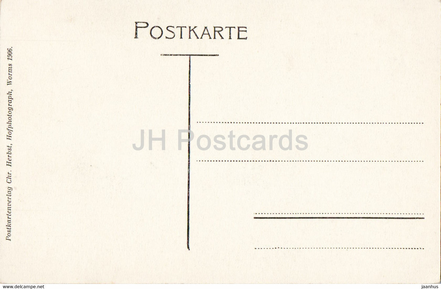 Worms - Portal am Dom - cathedral - old postcard - Germany - unused