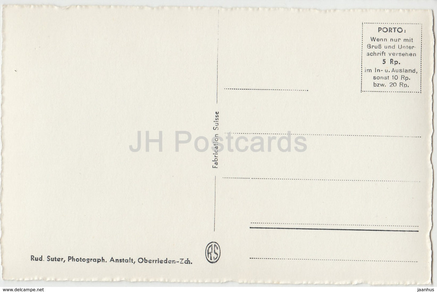 Skilift Natschen mit Blick auff Andermatt - téléski - ski alpin - 586 - Suisse - cartes postales anciennes - inutilisées