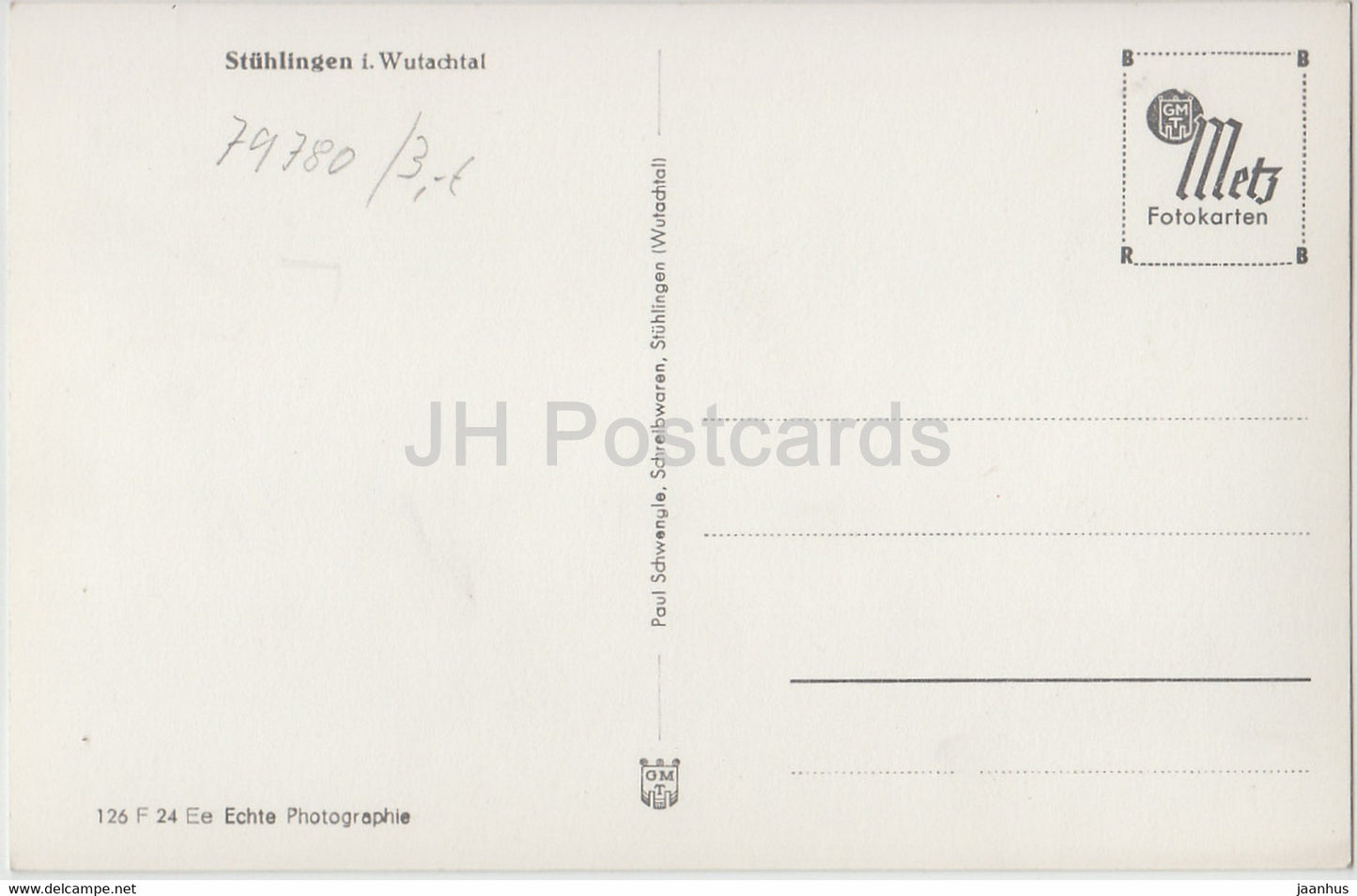 Stuhlingen i Wutachtal - Germany - unused