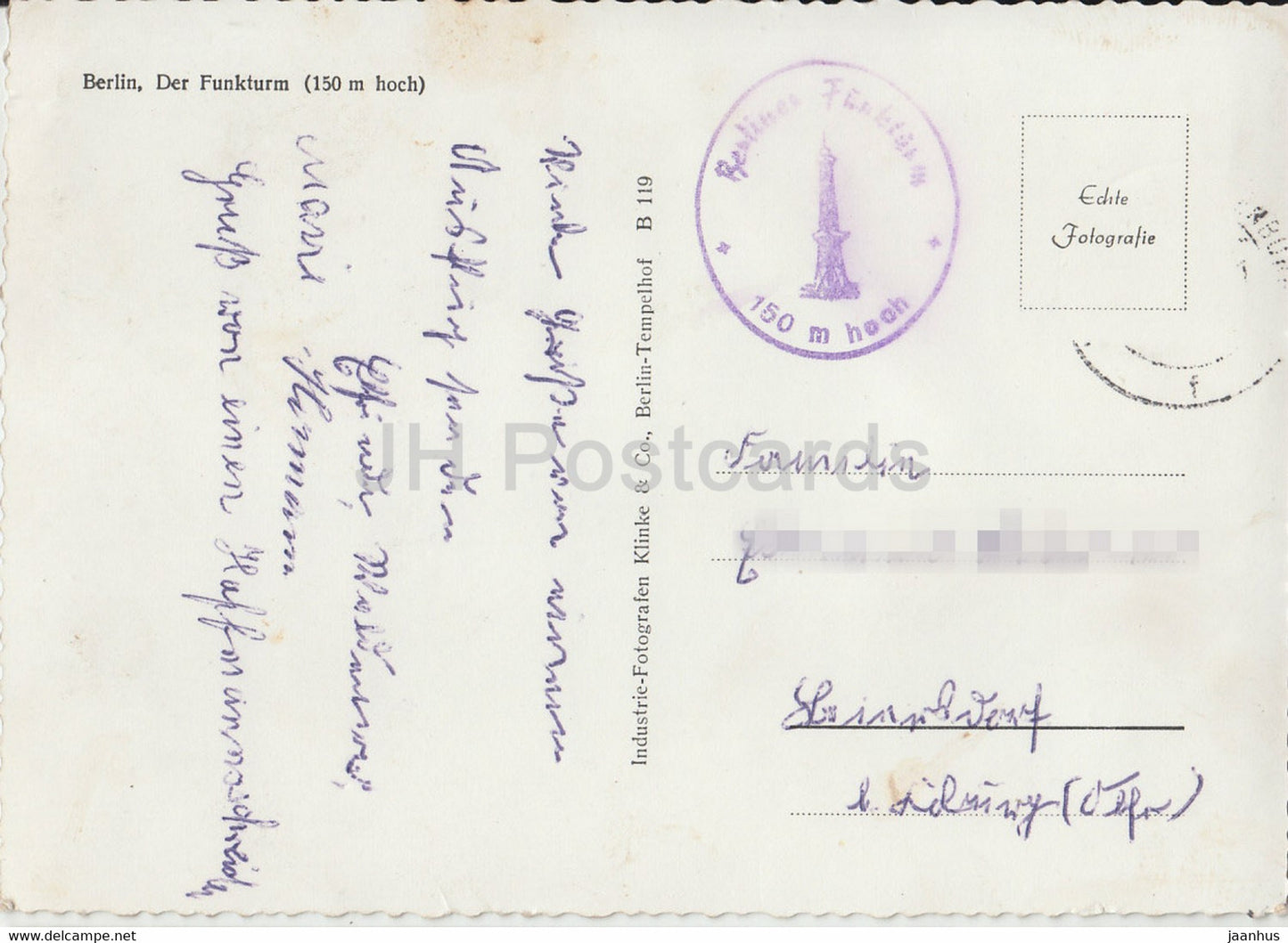 Berlin - Der Funkturm 150 m - Funkturm - Auto - Deutschland - gebraucht