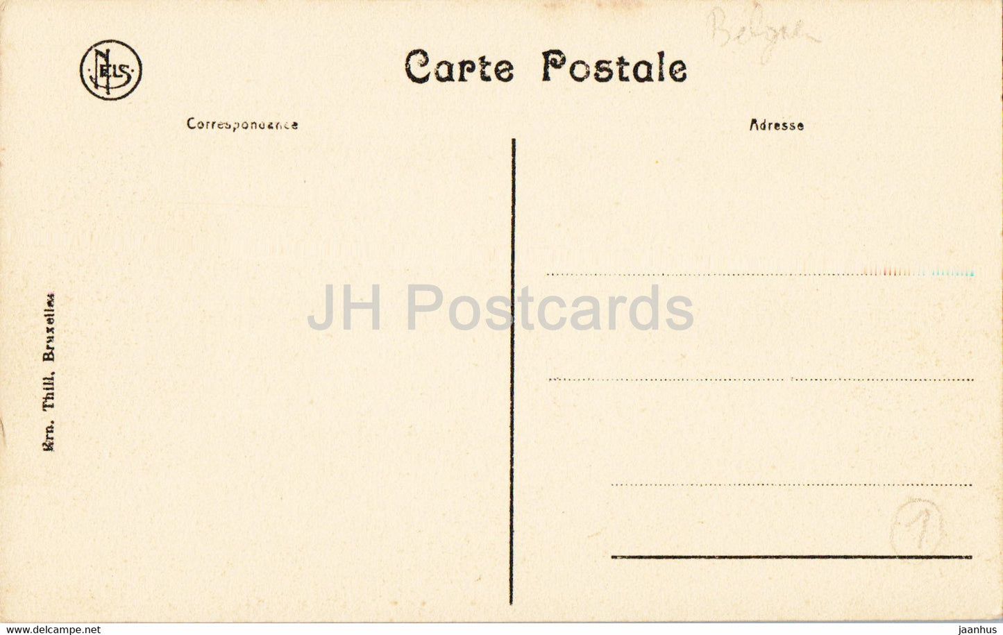 Entre Sambre et Meuse - Nismes - Le Chateau - carte postale ancienne - Belgique - inutilisée