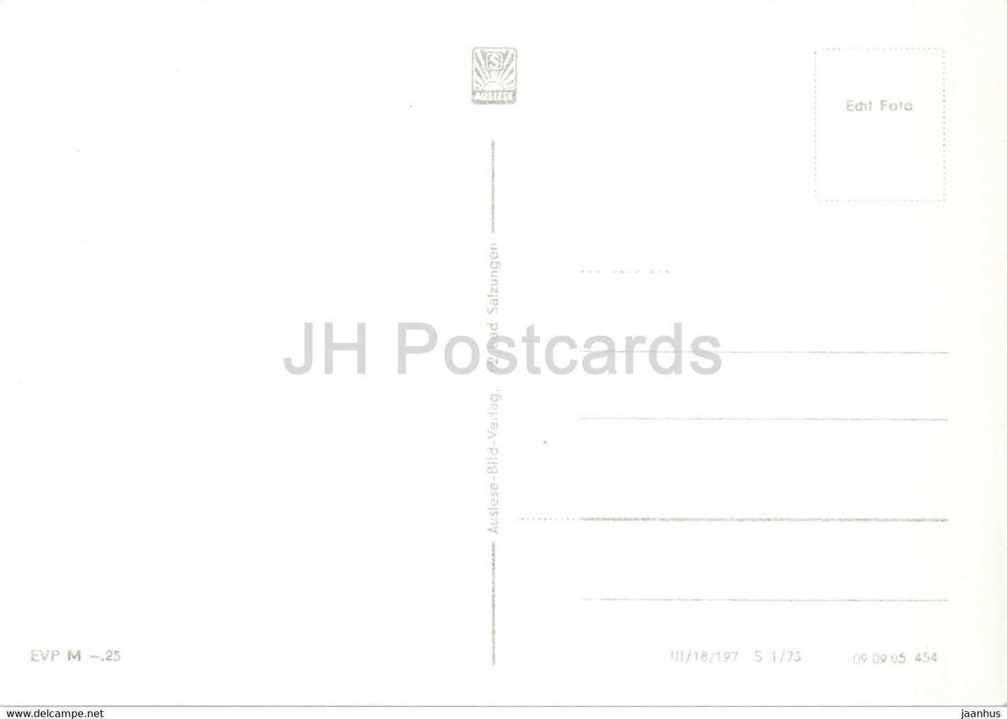 Gruss von der Burgruine Gleichen - Muhlburg - Gasthaus Freudenthal - old postcard - Germany DDR - unused