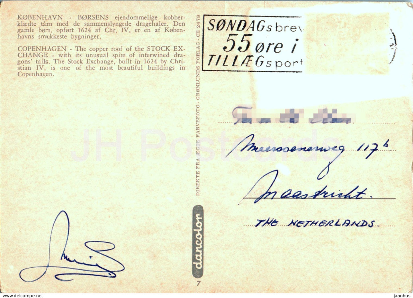 Copenhague - Kobenhavn - Borsens - Bourse - 7 - Danemark - occasion