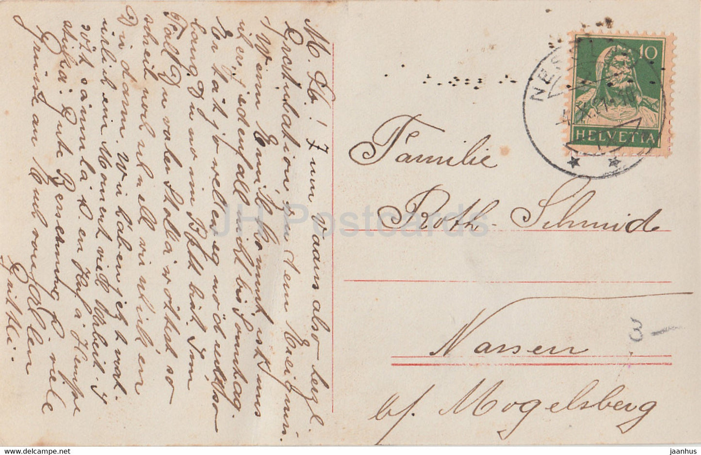 girl - children - 6608/1 - old postcard - used