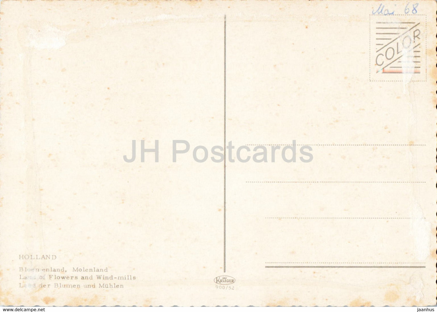 Hollande - Pays des Fleurs et des Moulins à Vent - moulin à vent - Pays-Bas - d'occasion