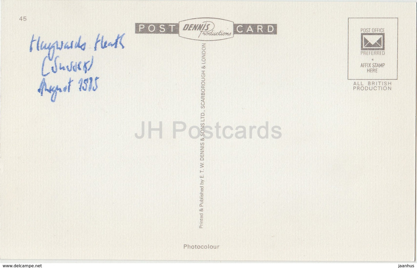 Haywards Heath - St. Wilfrid' s Church - H.3303 - 1985 - United Kingdom - England - used