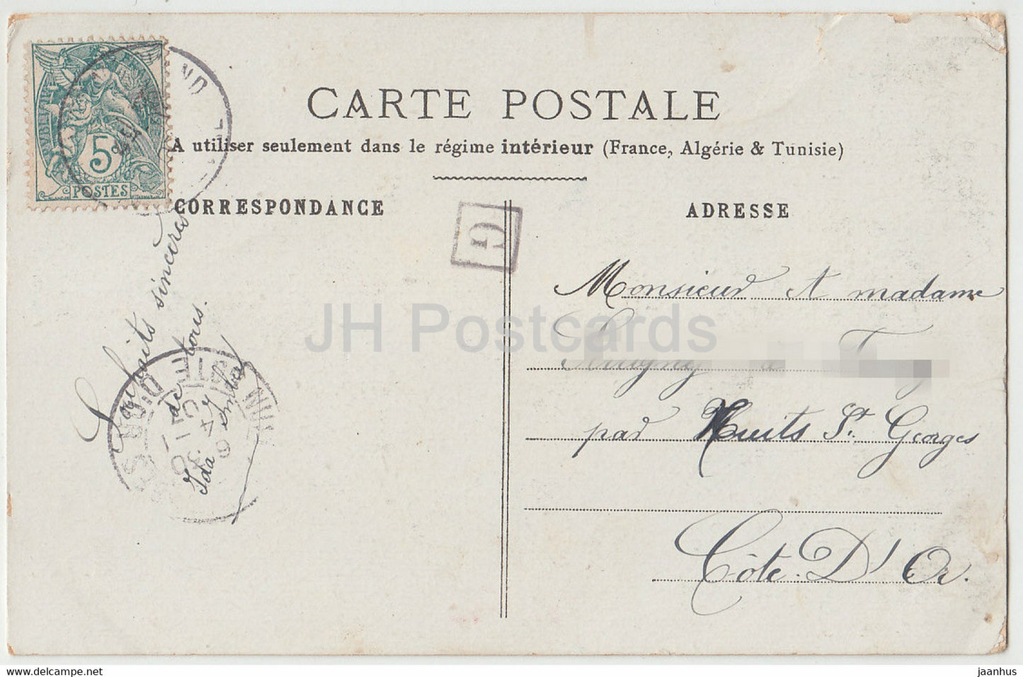 Blumen - Couchez vous sur la mousse - Illustration - alte Postkarte - 1907 - Frankreich - gebraucht