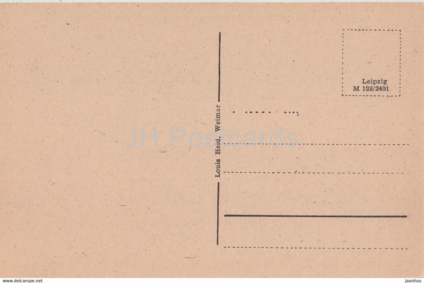 Weimar - Goethe's Sterbezimmer - old postcard - Germany - unused