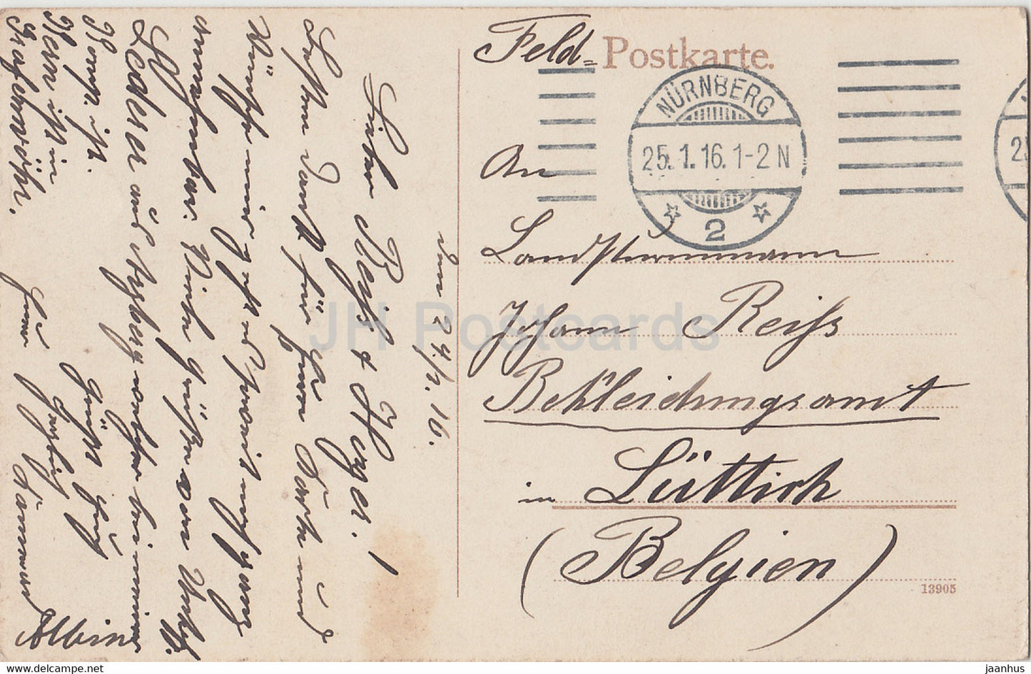 Nurnberg - Heiliggeist Spital - Nuremberg - Feldpost - 13905 - old postcard - 1916 - Germany - used