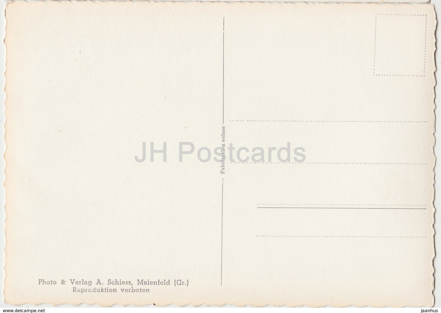 Maienfeldmit Ragaz und Piz-Sol - 434 - Suisse - carte postale ancienne - inutilisée